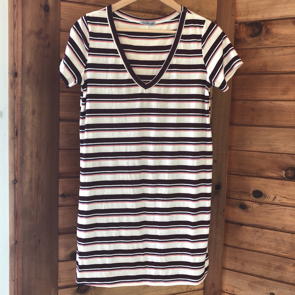 Ribbed T Shirt Dress